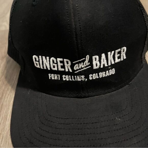 Ginger and Baker Fort Collins Colorado Black & White Trucker Hat - Picture 3 of 8